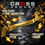 CROSS ARMORY ENHANCED 2 Trigger BARS for GEN 5 Glock 17 - 19 - 22 - 23 - 24 - 26 - 27 - 31 - 32 - 33 - 34 - 35 - 45 GOLD PLATED - Image 2