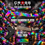 CROSS ARMORY ENHANCED 2 Trigger BARS for Glock 43 - 43x - 48 SHINY RAINBOW PLATED - Image 2