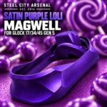 STEEL CITY ARSENAL GLOCK 17 - 22 - 34 - 45 GEN 5 ENHANCED "TACDOM EXCLUSIVE" SATIN PURPLE LOLI MAGWELL – FITS OEM GLOCK FACTORY FRAMES - Image 3