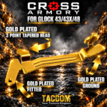 CROSS ARMORY ENHANCED Trigger BAR for Glock 43 - 43x - 48 SHINY GOLD PLATED - Image 3