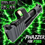 STEEL CITY ARSENAL LIMITED EDITION PHAZZER Ported SIG DARK GREY Slide & Barrel Combo for SIG P365 + CROSS ARMORY Shadow Red Dot OPTIC INCLUDED - Image 6