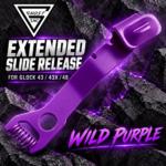 GHOST INC for GLOCK 43 43X 48 WILD PURPLE EXTENDED SLIDE RELEASE CATCH